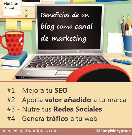 Beneficios de tener un blog como canal de marketing infografia