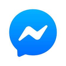 Logotipo de Facebook messenger, una de las herramientas gratuitas para hacer videoconferencias